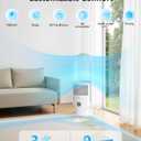 ULTTY Bladeless Tower Fan for Bedroom, Ultra Quiet Standing Fan, 9 Speeds 3 Modes, 8H Timer, Oscillating Bladeless Fan for Indoors, Safe Floor Fan for Bedroom Home Office, White, Medium