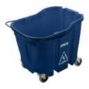 SPARTA 7690414 Omnifit Plastic Mop Bucket For Cleaning, 35 Quarts, Blue