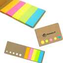 Signo RT1 Retractable Gel Ink Pen, Extra Fine Point 0.5mm, Rubber Grip, Blue Black Ink, 5-Pack, Sticky notes Value Set