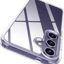 Rayboen for Samsung Galaxy S24 Plus Case Crystal Clear, Shockproof Anti-Scratches Protective Slim Fit Transparent Cell Phone Cover for Samsung S24 Plus with Hard PC Back Flexible TPU Frame