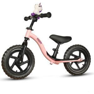 KRIDDO Toddler Balance Bike 2 Year Old, Age 24 Months to 5 Years Old, Early Learning Interactive Push Bicycle with Steady Balancing, Gift Bike for 2-5 Boys Girls, Pink
