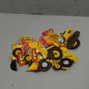 Faccito 8 Packs Construction Party Banner Decorations Traffic Zone Paper Garland Construction Birthday Paper Hanging Cutouts for Kids Boy Traffic Zonetheme Dump Truck Birthday Party Supplies Decor