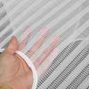 Cabilock Foldable Laundry Hamper 16.53X14.56X14.56In Breathable Mesh Clothes Basket with Handles for Home Laundry Organization and Storage (42X37X37CM, White)