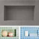 Shower Niche Insert Tile Ready 12"x6",Niche for Shower Wall,Waterproof Ready-to-Tile Niches Recessed Box Shelf for Showers Wall Bathroom Renovation/Soap Storage,Outer Size 16"x10",Depth 4