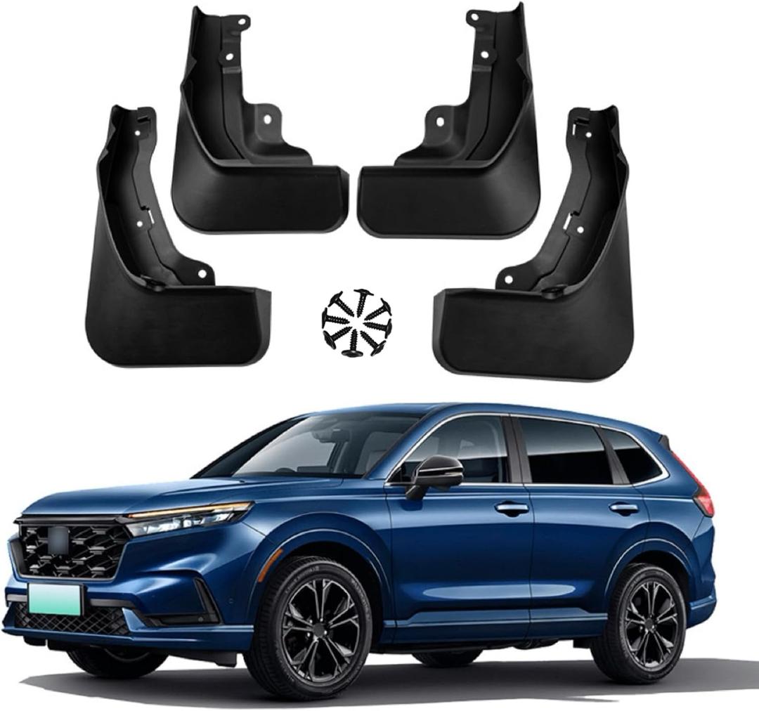 Mud Flaps for Honda CR-V CRV 2023-2026 (Gas Only, NOT for Hybrid/PHEV), Wheel & Tire Splash Guards, PP Material All Weather Front & Rear Mudflaps