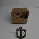 Notakia Decorative Wall Mounted Antique Shabby Chic Metal Home Bathroom Towel Coat Hooks Hanger, Vintage Rustic Cast Iron Wall Hooks (Large Nautical Towel Hooks 4Pcs) (Large Size Mixed Color 4Pcs)