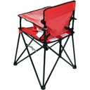 ciao! Baby Portable High Chair for Babies and Toddlers, Compact Folding Travel High Chair with Carry Bag for Outdoor Camping, Picnics, Beach Days, and More (Red)