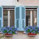 14 Bundles Fake Mums Fake Plants Artificial Mums for Outdoors Artificial Flowers for Yard Porch Home Garden Fall Indoor Outdoor Decor(Blue)
