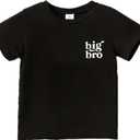 Promoted to Big Brother Shirts Announcement T-Shirts for New Siblings Toddler Boys Big Brother Tees (Black-21)