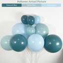 PartyXpress 141PCS Dusty Blue Balloon Arch Garland Kit with Peacock Pastel Blue Balloons for Baby Boy Shower, Bridal Shower, Wedding Party, Gender Reveal, Birthday Decor