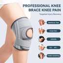 JOMVD Knee Brace for Knee Pain Relief, Adjustable Knee Support with Side Stabilizers for Meniscus Tear, Arthritis, ACL, PCL, MCL, Joint Pain Recovery, Women & Men,Large