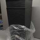 Mueller M-Resin Heavy Duty Tall Planters for Outdoor Plants, Indoor Grande Plant Pots, Boxes, Trees, Flower Pots, 2-Piece Set, 24, Modern Design, Built-in Drainage, Front Porch Decor, Dark Gray