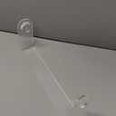 ZUNTO Acrylic Paper Towel Holder - Adhesive Paper Towel Roll Holder Under Cabinet, Clear Plastic Wall Mounted Paper Towel Rack for Kitchen, Frees up Counter Space