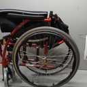 Karman S-115 25 lbs Ultra Light Ergonomic Wheelchair with Removable Footrest Red Color