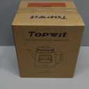 Topwit Electric Kettle, 1.0L Electric Tea Kettle with Removable Stainless Steel Infuser, BPA-Free Electric Glass Kettle with Window, Double Wall Water Warmer, Gooseneck, Auto-shut Off, Black