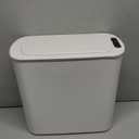 Cesun Automatic Motion Sensor Bathroom Trash Can with Lid, 2.6 Gallon Touchless Trash Bin, Smart Plastic Slim Garbage Can Small White Wastebasket for Toilet, Office, rv, Bedroom, Living Room