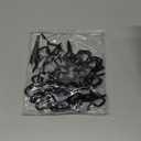 35 PCS Eye Screw Hooks for Hanging Heavy Duty with Safety Buckle.Metal Ceiling Hooks for Hanging Plants,Cup,Wind Chime,Bird Feeders,Christmas String Lights at Indoor&Outdoor,2.36 Inches Black