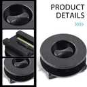 4 PCS Car Carpet Fixing Clips, Plastic Non-Slip Floor Mat Buckle, Interior Floor Mat Safety Non-Slip Fasteners Accessories, Universal for Cars Portable Fixing Device (Black)