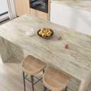 VEELIKE 118''x32'' Wide Slate Beige Marble Contact Paper for Countertops Peel and Stick Kitchen Countertop Contact Paper Waterproof Self Adhesive Thick Marble Wallpaper for Bathroom Counter Top Covers