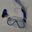 Greatever Dry Snorkel Set,Panoramic Wide View,Anti-Fog Scuba Diving Mask,Professional Snorkeling Gear (Adults, Blue)