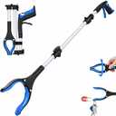 Grabber Reacher Tool - 43 Extra Long Foldable Gripper and Reaching Tool - Heavy Duty Pick Up Stick Grabbers for Seniors, Trash, Surgery Recovery Must Haves Gifts (Blue-43in)