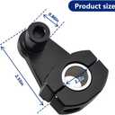 2 Inch Pivot Handlebar Risers Universal Motorcycle For 7/8" (22mm) bar clamps, 2 in Universal Motorcycle Handlebar,Pivoting Handlebar Clamp Risers For 7/8" or 1 1/8 28mm (Black) 2 PCS