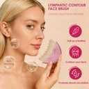 Lymphatic Drainage Massager Brush for Face Contour Double Chin Reducer Lymphatic Drainage Brush to Cellulite Reduction and Relieve Fatigue