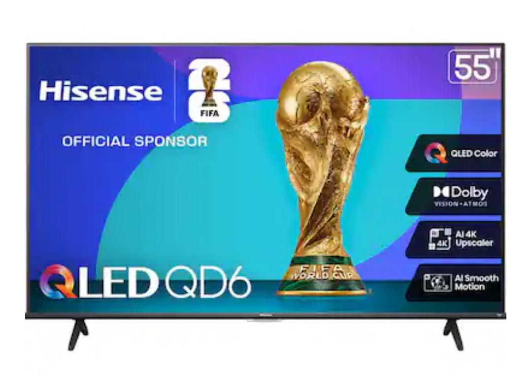 Hisense - 55" Class QD6 Series QLED 4K UHD HDR Smart Fire TV