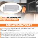 2026 Upgraded W10208631A Microwaves Grease Filter Approx. 13" x 6" by Beaquicy - Replacement for Whirlpool GE Microwaves - Pack of 2