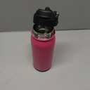 BOTTLE BOTTLE 16 oz sports water bottle stainless steel insulated kids water bottle with straw and pills holder for gifts and school (viva magenta)