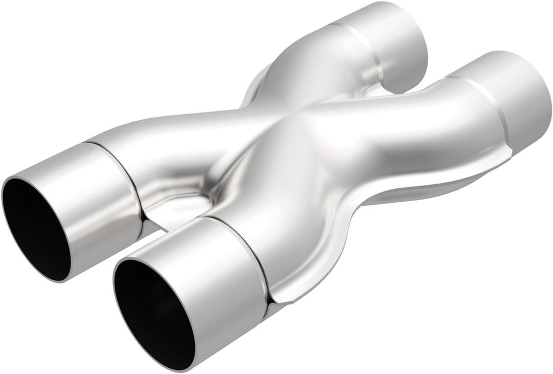 MagnaFlow Performance Exhaust Tru-X Crossover X-Pipe 10792: 3"/3" Inlet/Outlet, Stainless Steel