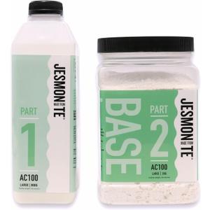 Jesmonite AC100 Eco-Resin Water-Based Casting Material for DIY Projects, Two-Part Powder Base and Liquid Set, Solvent Free Resin Alternative, Large 2.5kg Set