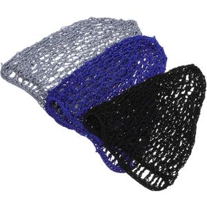 Veemoon 3pcs Girl Hair Net Cap Crochet Hair Net Cover Sleep Cap Home Use for Women