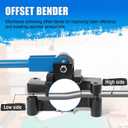 SDSNTE Conduit Offset Bender 2 in 1 - both ½“& ¾” EMT, Ensuring Precise and Efficient Electrical Installations, Blue
