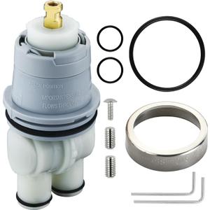 RP46074 Shower Cartridge Compatible with Delta 13/14 Series Single-Handle Faucet - Suitable for Delta Monitor MultiChoice Universal Valves Rough-in (2007-present), Includes RP22734 Bonnet Nut