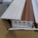 Art3d Slat Wall Panels, WPC Soundproof 3D Wall Paneling for Interior Wall Decor, TV Background, 8-Pack 96 x 6 in. Teak