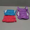 wegreeco Washable Reusable Premium Female Dog Diapers, Period Panties in Heat (Pack of 3, Large) (Large (15"-17" Waist), Bright Color)