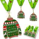 3 Pcs Christmas Sweater Medal Ugly Sweater Medal That Christmas Party Decoration Medal for Ugly Sweater Contest Winners