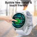 Poyiccot Compatible with Fenix 8 43mm Screen Protector, Tempered Glass Screen Protector Waterproof HD Clear Film Compatible for Garmin Fenix 8 43mm Accessories, 3Pack