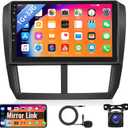 Android Car Stereo for Subaru Forester Impreza WRX 2008 2009 2010 2011 2012 9 Inch Touchscreen Car Radio with Bluetooth GPS Navigation Mirror Link WiFi HiFi FM RDS with Backup Camera 1G+32G