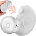 3 x 2 in 1 Automatic Nail Clippers - Electric Nail Trimmer with 2 Adjustable Speeds, for Seniors, Kids, Adults (White)