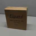 Eupako 8 oz Plastic Cups with Lids, Clear Disposable Cups with Flat Lids, Cold Drink Containers Pack of 50