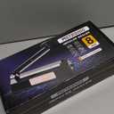 METRONIC 8 inch Bag Sealer, Black Impulse Heat Sealer for Plastic Bags, Poly Bag Sealing Machine with Repair Kit. Clean, Crisp and Fast Sealing Machine