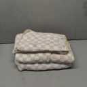 Kinlop 6 Pcs Checkered Bath Towels Set Lightweight Coral Washcloth Quick Dry Patterned Thin Coral Fleece Hand Towel for Bathroom Back to School Gym Spa Beach Accessory(Beige,Checkered)