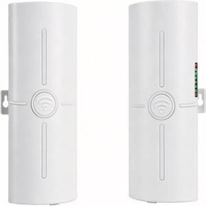 Point to Point Wireless Bridge for Starlink Gen 3 Router & Gen 2 Ethernet Adapter, Outdoor 5.8GHz 3KM Gigabit WiFi Extender, 14dBi High-Gain Antenna, IP65, 2-Pack