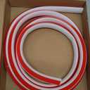 Flexible Quarter Round Molding, Peel and Stick Quarter Round Trim Molding, Crown Molding & Baseboard Trim (8FT, Gray)