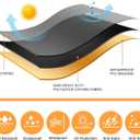 Stackable Patio Chair Covers for Outdoor Furniture, Outdoor Chair Covers Waterproof, 600D Heavy Duty Lawn Outside Barstool Covers,Fits for 4-6 Stackable Dining Chairs,27"Lx27"Wx49"H, 4 Pack