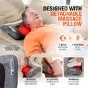Powermat Full Body Massage Mat with Heat - Shiatsu Back Massager Pad for Bed, Chair & Recliner - Electric Vibrating Heating Pad - Whole Body Massager Mat for Pain Relief - Massage Mattress by Powerfit