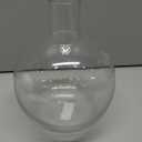 8.6 inch GLASS ROUND CLEAR VASE