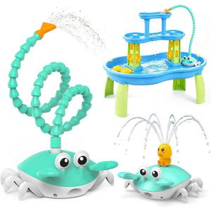 Water Table Pump, Rechargeable 5400mAh Water Pump for Water Table Powered Continuous with 8Hrs Playtime,IP67 Waterproof 2 Flow Settings Outdoor Water Table Accessories for Kids Boys Girls